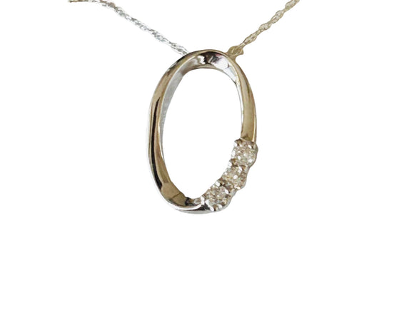 White Gold Diamond Pendant