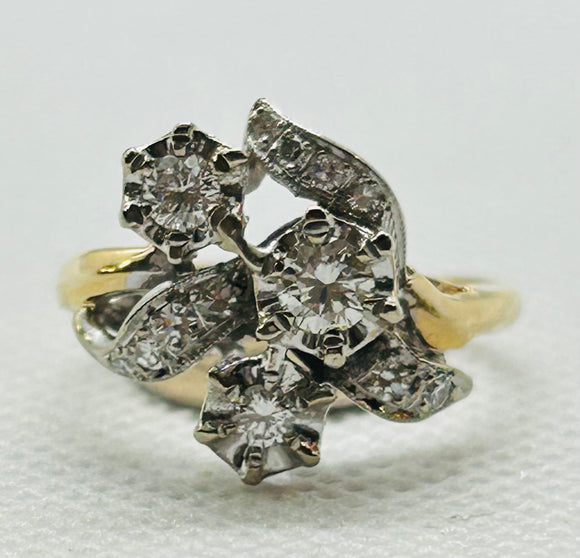 14k Estate Ring with .50cttw of Diamonds