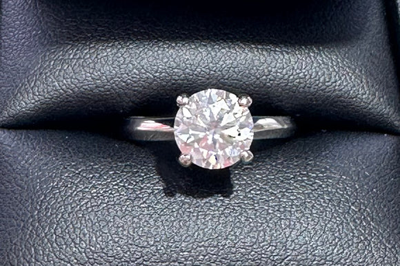 Sterling Silver 1.25ct. Moissanite Ring