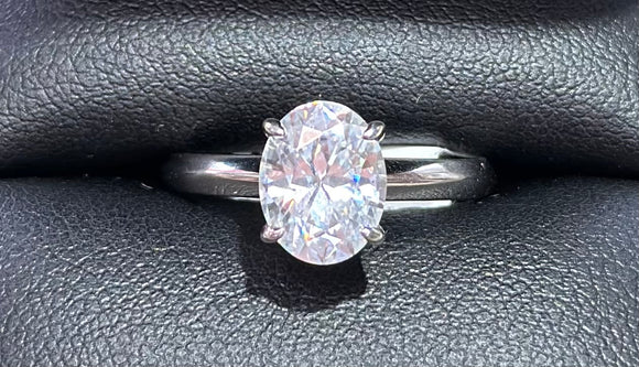 Sterling Silver 1.26ct Moissanite Ring