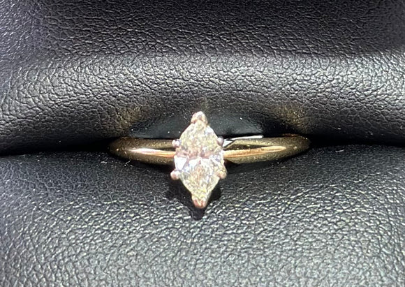 14k Yellow Gold Ladies Ring .46 ct. Diamond