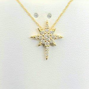 10k Yellow Diamond necklace