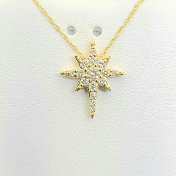 10k Yellow Diamond necklace